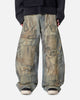 MNML Stitched Barrel Denim Pants Vintage Blue
