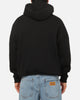Carre Plaid Oval Hoodie Solid Black