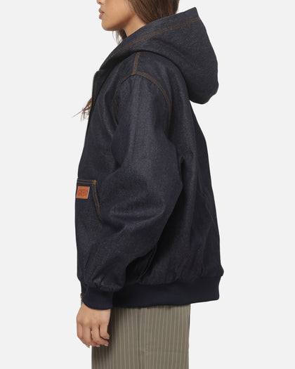 Carre Sherpa Lined Hoodie Raw Indigo