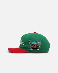 Mitchell & Ness Memphis Grizzlies 'Viva Mexico Script' Deadstock Snapback Green/Red