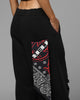 Loiter Destruct Sweat Pants Washed Black