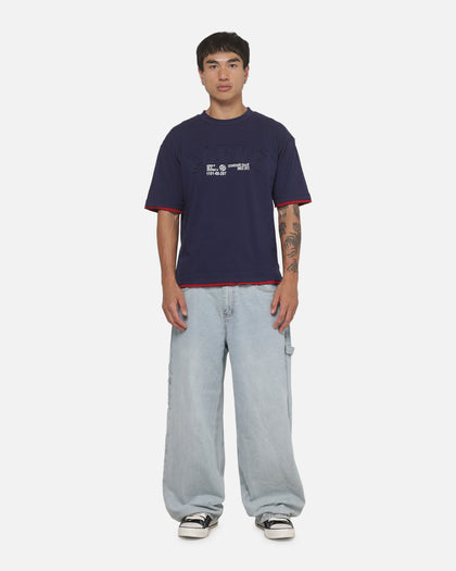 Carre Phys Ed 2 Tone T-Shirt Dark Navy
