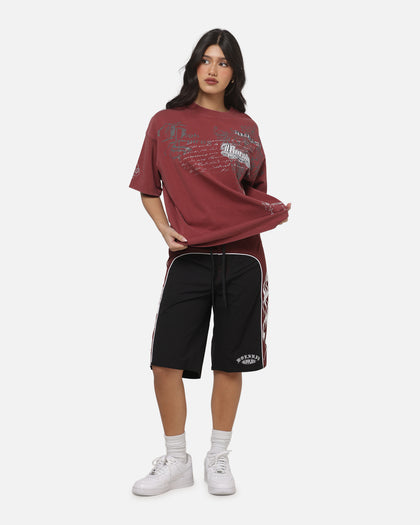 Worship Catharsis Box Crop T-Shirt Port Wine