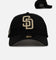 New Era San Diego Padres 'Raised Metallic Chainstitch' 9FORTY A-Frame Snapback Black