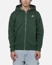 Nike Club BB Full-Zip Hoodie Forest Green