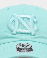 47 Brand North Carolina Tar Heels UNC '47 Clean Up Strapback Tiffany Blue