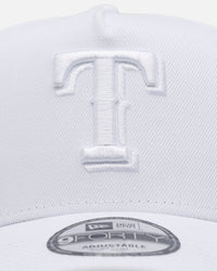 New Era Texas Rangers 'Easy White' 9FORTY A-Frame Snapback White/White