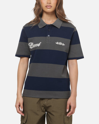 Carre Common Striped Polo Forest/Navy