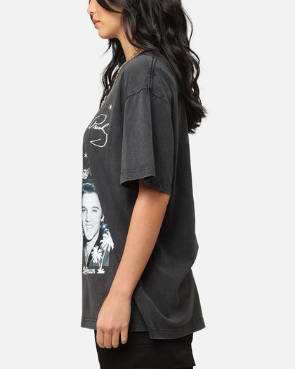ID Supply Elvis Presley Live In LA T-Shirt Washed Black