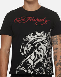 Ed Hardy Stallion T-Shirt Black