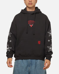Mitchell & Ness Chicago Bulls Blackletter Champs Box Hoodie Washed Black
