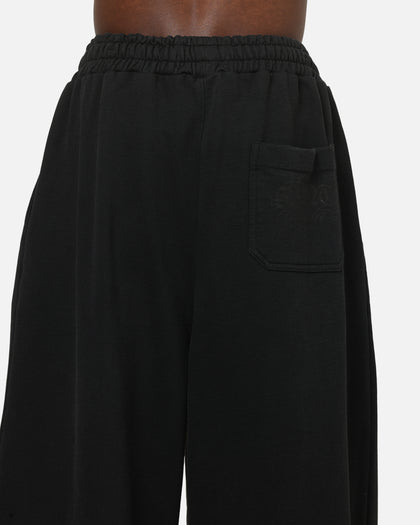 Saint Morta Distressed Baggy Sweatpants Black Wash