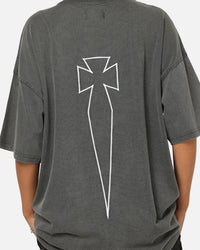 Saint Morta Athltc T-Shirt Washed Charcoal