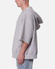 MNML Hooded 3/4 Sleeve Rag Sweater Grey