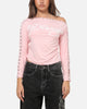 Ed Hardy Women's Hooked Aline Long Sleeve T-Shirt Pink