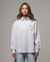 American Thrift Oxford Long Sleeve Shirt Brown Stripe