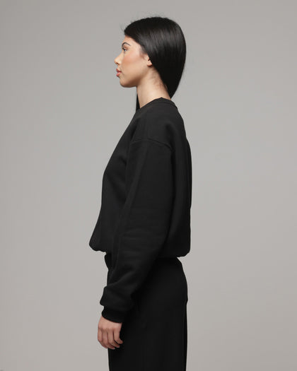 American Thrift Women's Classic Crewneck Black