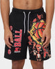Starter Slamming Track Shorts Washed Black