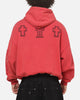 Saint Morta Requiem Boxy Hoodie Vintage Washed Red