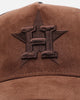 47 Brand Houston Astros 'Tonal Suede' '47 Offside Trucker Snapback Chocolate
