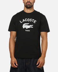 Lacoste Soft Branding Croc Logo T-Shirt Black