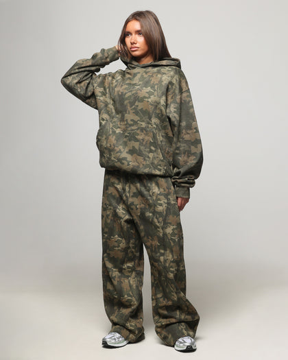 American Thrift Wide Leg Pants Camo