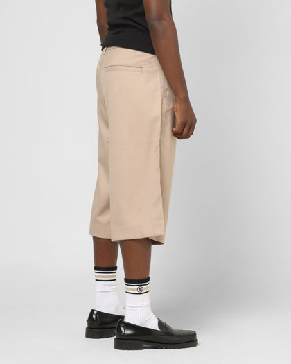 Carre Heritage Pleated Shorts Tan