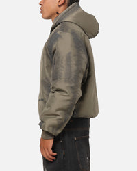 Saint Morta Patriot Hoodie Bomber Jacket Tan