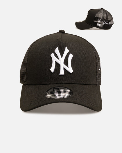 New Era New York Yankees 9FORTY A-Frame Trucker Snapback Black