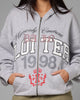 Loiter Slither Zip Hoodie Grey