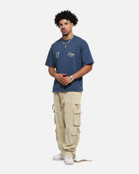 Carre Script T-Shirt Navy