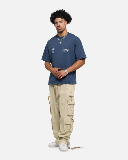 Carre Script T-Shirt Navy
