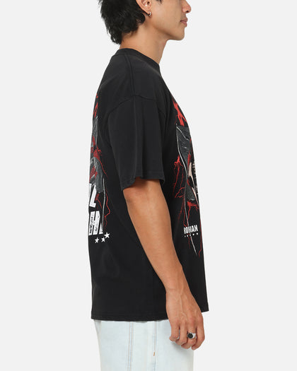 73Studio X WWE Roman Reigns Vintage T-Shirt Black Acidwash