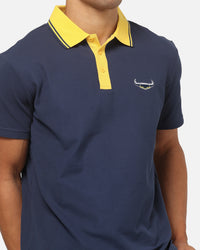 Bleacher Athletic North Queensland Cowboys NRL Adult Golf  Polo T-Shirt Navy
