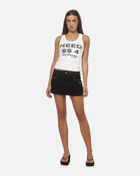 Ed Hardy Women's Need Dollars Tank White