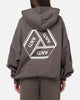 The Anti Order Reverse Logo Hoodie Charcoal Grey