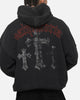 Saint Morta Graves Boxy Hoodie Washed Black