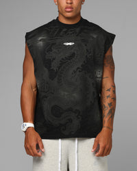 Loiter Sketch Book Muscle T-Shirt Black