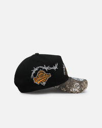 New Era Atlanta Braves 'Realtree Grit 2.0' 9FORTY A-Frame Snapback Black/Green/Orange