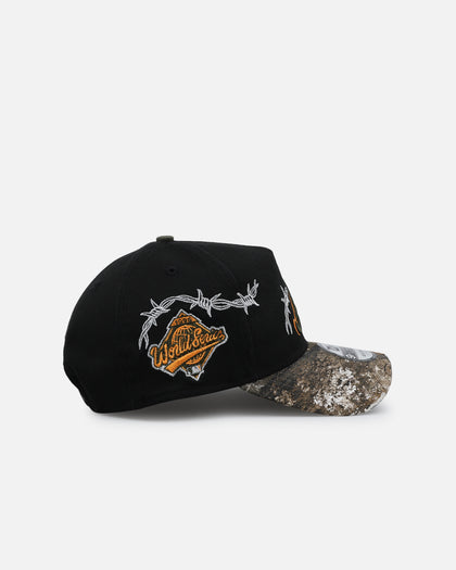 New Era Atlanta Braves 'Realtree Grit 2.0' 9FORTY A-Frame Snapback Black/Green/Orange