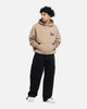 Saint Morta Black Doves Boxy Hoodie Tan