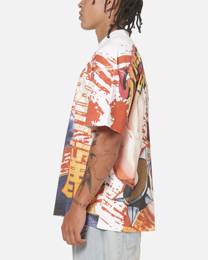 Criminal Damage X Streetfighter Chun Li All Over Print T-Shirt Black