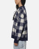 Carre Ombre Knitted Jumper Navy Plaid