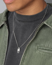 NXS Locked Out Necklace Stainless Steel