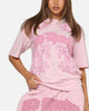 Ed Hardy Double Dragon Applique T-Shirt Pink