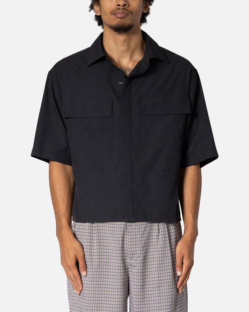 MNML Cropped Short Sleeve Shirt Black