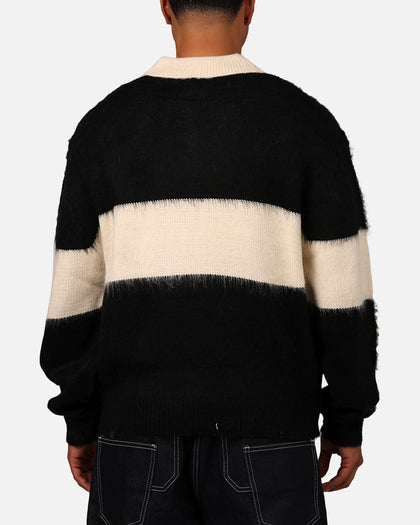 MNML Mohair Rugby Sweater Black/White