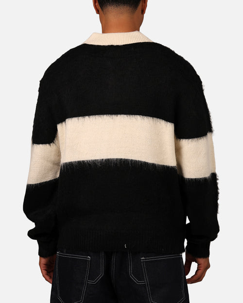 MNML Mohair Rugby Sweater Black/White