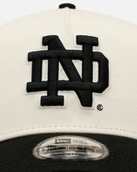 New Era Notre Dame Fighting Irish 'Easy Chrome Black' 9FORTY A-Frame Snapback Chrome/Black