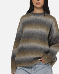 Carre Ombre Knitted Jumper Brown Stripe